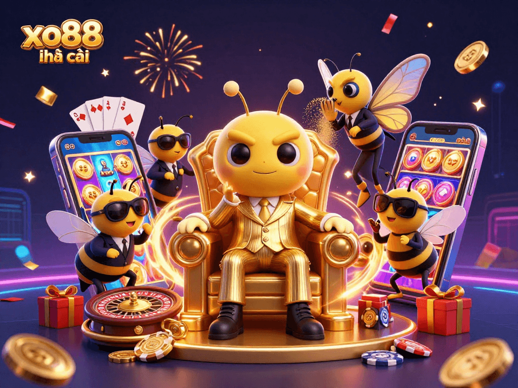 Experience the thrilling xo88 nhà cái scene with a bumblebee mob boss and dynamic gaming elements.