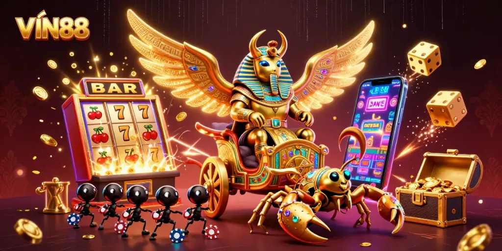 Play exciting games at VIN88 with the vibrant 3D extravaganza of slots, cards, and rewards.
