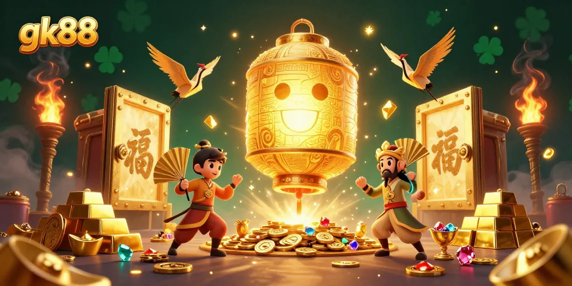 Join gk88 to experience vibrant casino magic with a golden lantern spirit and spectacular treasures.