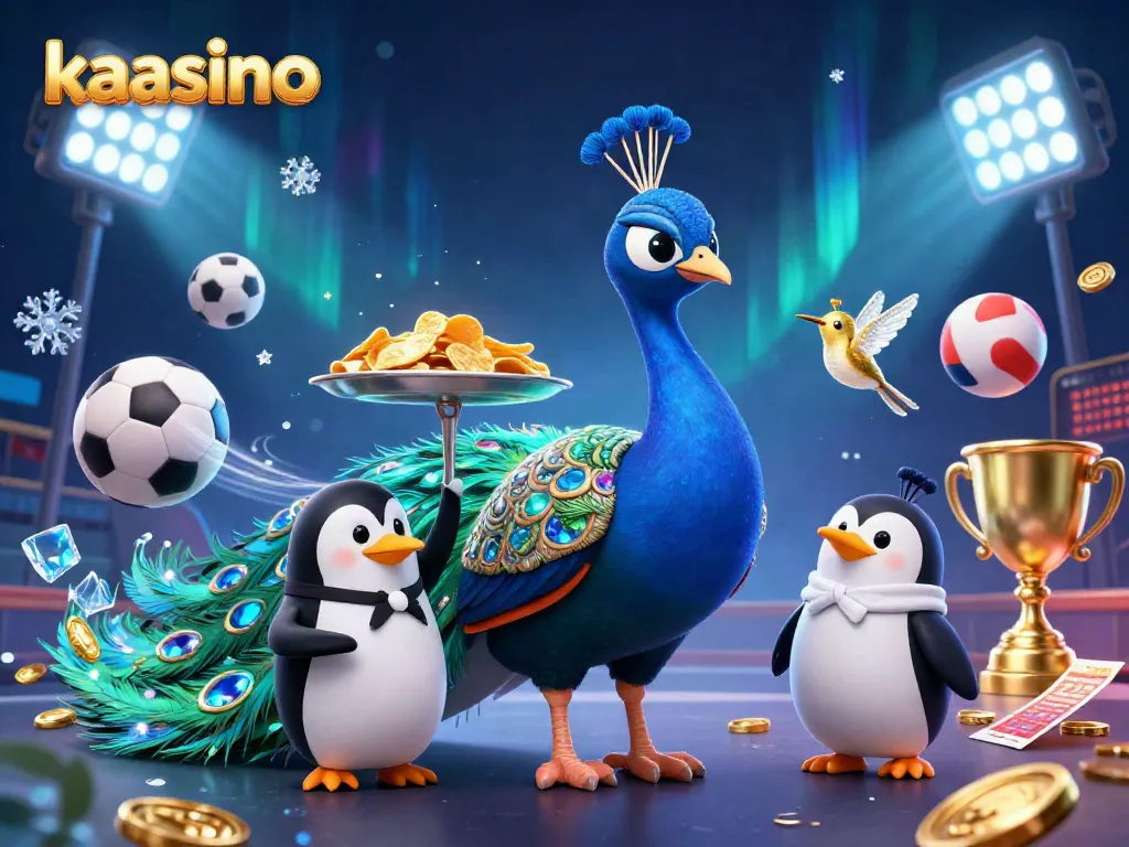 Experience the thrilling action of kaasino with immersive gaming elements in a vibrant 3D illustration.
