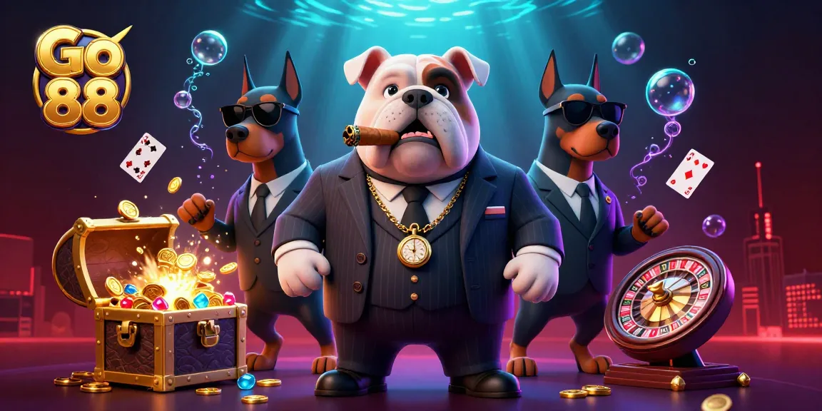 Play exciting games like Go 88 with vibrant casino elements and characters in an ultra-detailed scene.