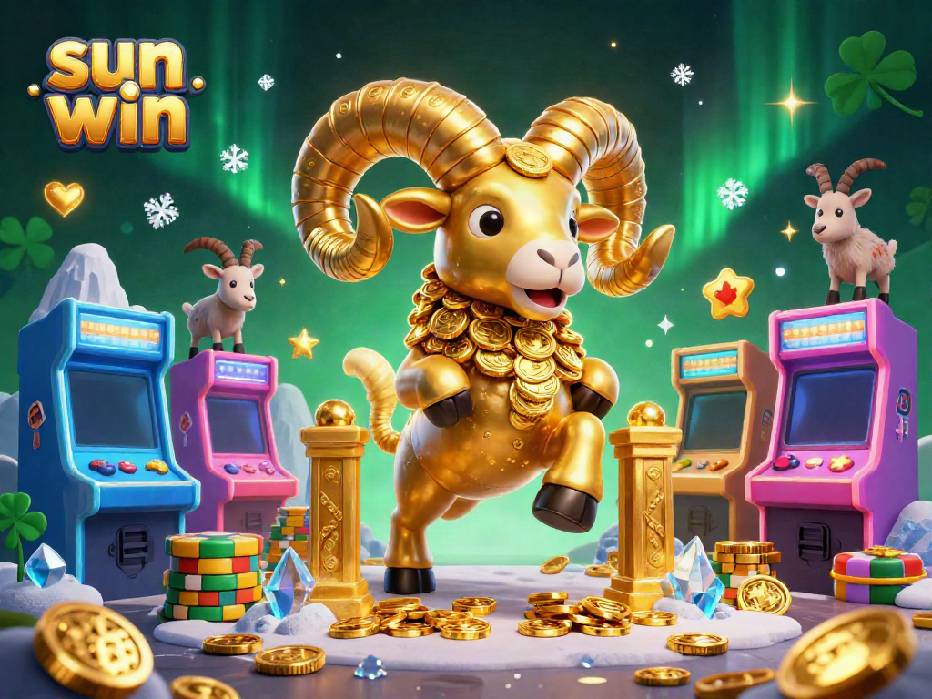 Experience thrilling moments with sun win in this vibrant 3D casino scene featuring dynamic characters and game elements.