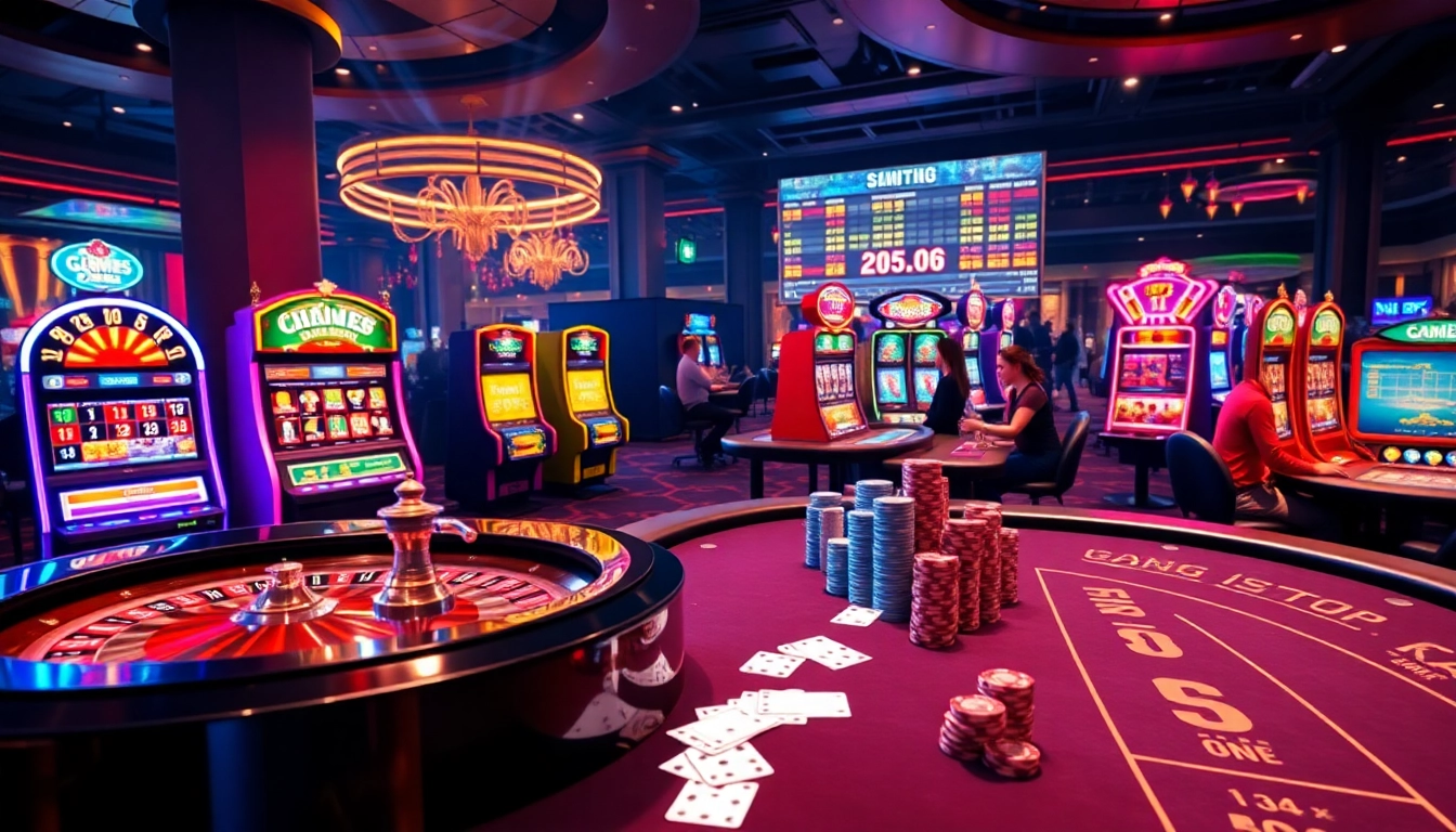 Experience thrilling gameplay at Cổng game Ku88 with vibrant casino elements and dynamic visuals.