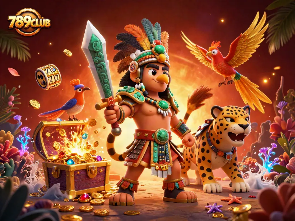 Engage with the thrilling world of slots at 789CLUB, featuring vibrant characters and exciting game elements.