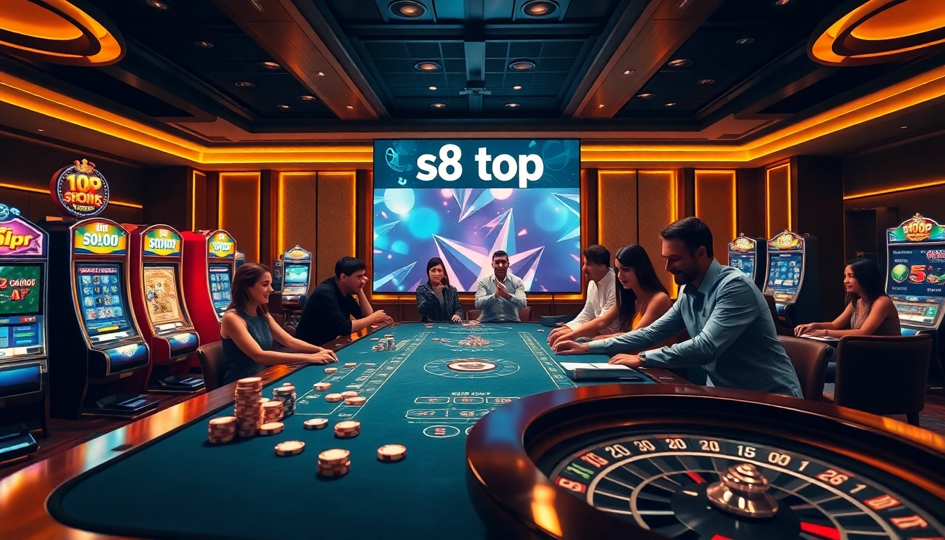 Players experiencing thrilling casino games featuring the exciting s8 top entertainment platform.