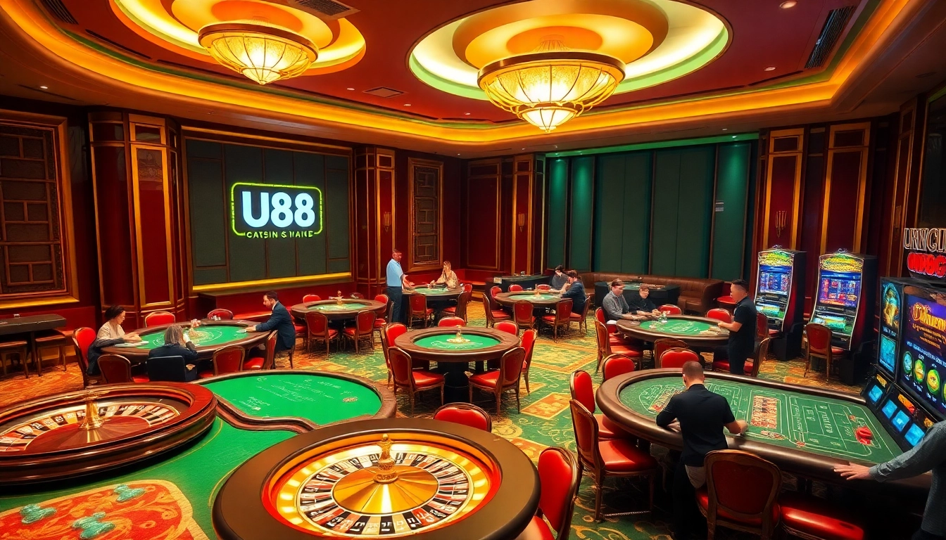 Experience excitement at the U88 casino with vibrant tables and thrilling games.