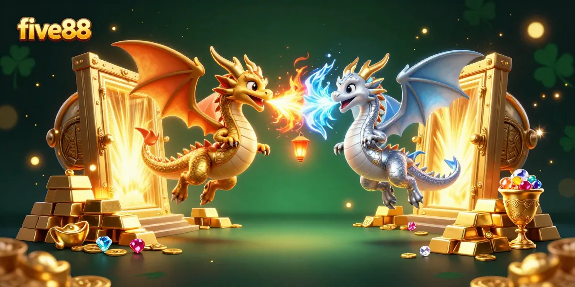 Experience thrilling gaming at five88 with dragon-themed action amidst treasures and games.