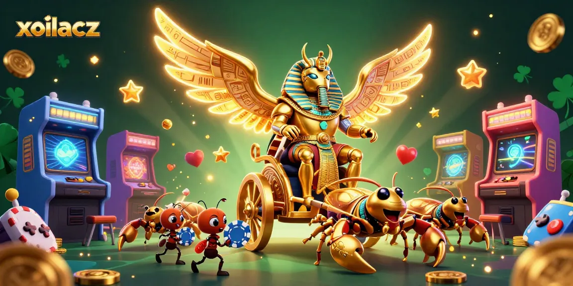 Place bets on xoilacz with a vivid illustration of its dynamic gaming world and characters.