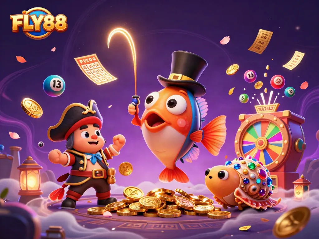 FLY88 attracts players with its exciting casino games featuring vibrant characters and dynamic elements.