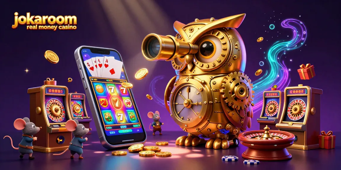 Experience exciting wins at jokaroom real money casino with a lively 3D casino scene.