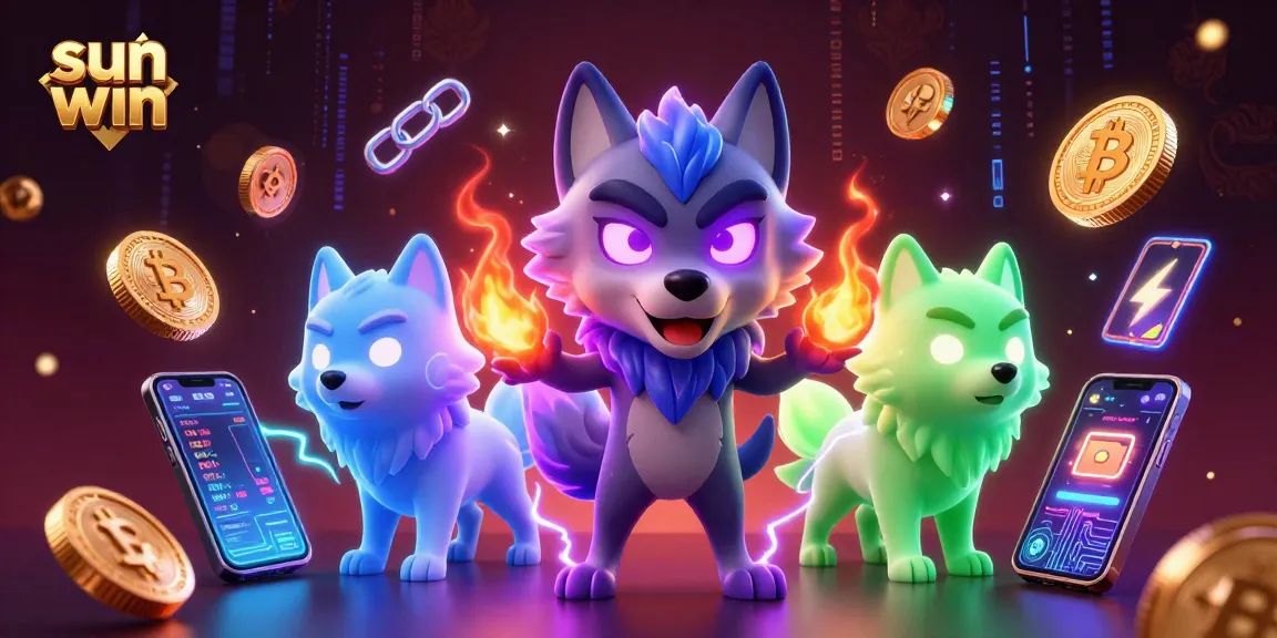 Join the excitement at sun win with ghostly wolves and crypto elements lighting up your gaming experience.