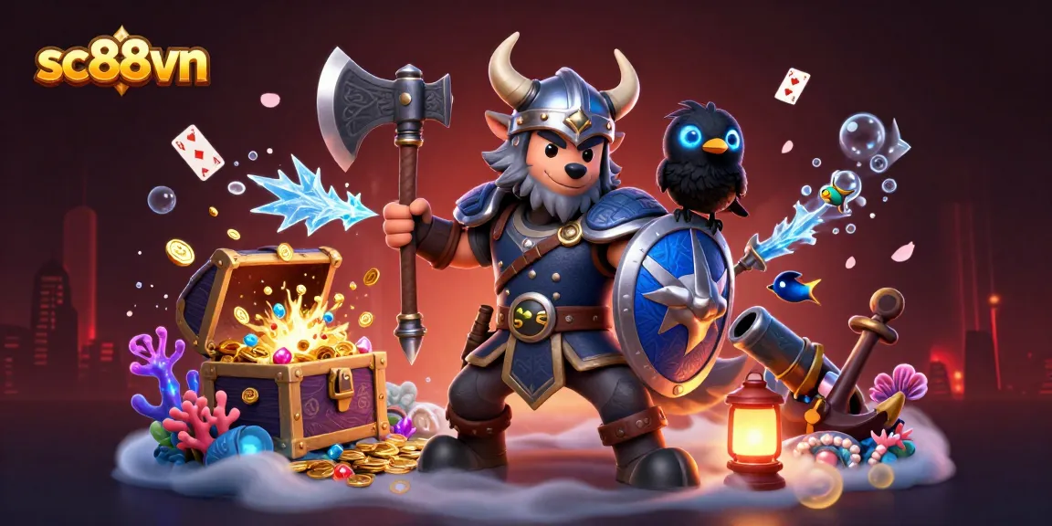 Engage with SC88VN's thrilling casino adventures featuring vibrant 3D characters and rich gaming elements.