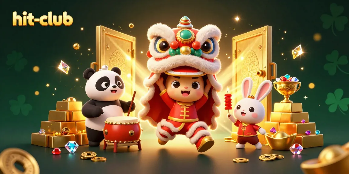 Experience the thrill at hit-club with captivating lion dance characters, treasure vaults, and dazzling gems.